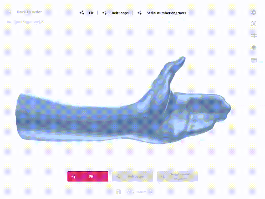 How to use the autoForma modeling tool in the Spentys iOS application?